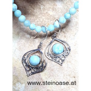 Ohrschmuck Larimar 925-Silber 